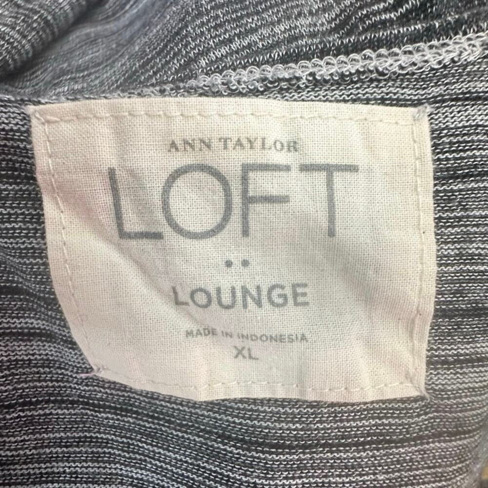 Ann Taylor Loungewear Gray & Black Duster Sz. XL - Picture 5 of 6